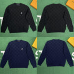 루이비통 【잔디집】 다미에 엠벨리시드 울 풀오버（레어）