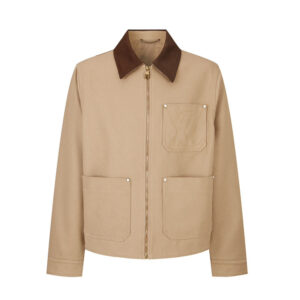 루이비통 【잔디집2】 워크웨어 코튼 캔버스 블루종 자켓（세븐）