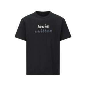 루이비통 【잔디집2】 비즈 엠브로이더드 코튼 반팔 티셔츠（세븐）