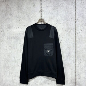 프라다 [사슬공장] 가먼트 다이 코튼 오버사이즈 스웨트셔츠