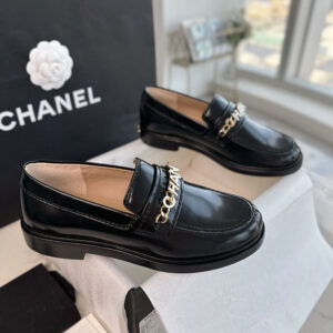 샤넬 【터보】 cc 로고 체인 모카신 로퍼（TJ공장）