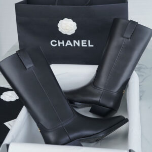 샤넬 【Happy】 23s CC 로고 카우보이 롱 부츠 （TJ공장）