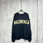 발렌시아가 [사슬공장] 테이프 로고 맨투맨 스웨트셔츠