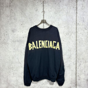 발렌시아가 [사슬공장] 테이프 로고 맨투맨 스웨트셔츠