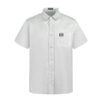 디올 【잔디집2】 Couture 꾸뛰르 패치 반팔 셔츠（세븐）