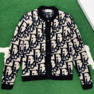 디올 【잔디집】 오블리크 가디건 울 모헤어 (레어)