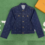 루이비통 【잔디집】 LV 블라종 자수 데님 블루종 자켓（레어）