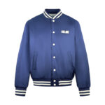 셀린느 【잔디집2】 루즈핏 나일론 테디 자켓 블루（세븐）