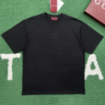 구찌 【잔디집】 인터로킹 G 코튼 저지 티셔츠 （레어） 자수