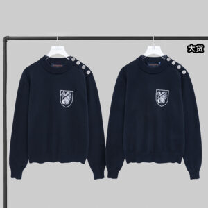 루이비통 【YD공장】 LV 크루넥 맨투맨 시쉘 숄더 모노그램 버튼