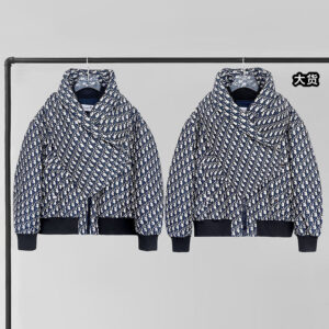 디올 【YD공장】 크로스 카라 오블리크 크리스 봄버 자켓