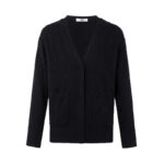 펜디 【잔디집2】 텍스쳐 울 캐시비어 V넥 가디건（세븐）