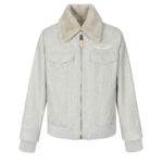 루이비통 【잔디집2】 모노그램 퀼팅 울 블루종 위드 시어링 카라 자켓（세븐）