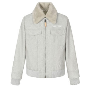 루이비통 【잔디집2】 모노그램 퀼팅 울 블루종 위드 시어링 카라 자켓（세븐）