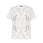 루이비통 [잔디집2] 엠브로이더드 LV로고 프린팅 반팔 티셔츠 (세븐)