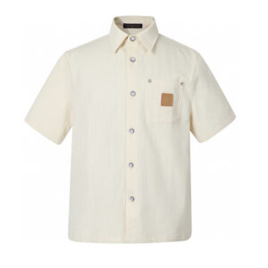 루이비통 【잔디집2】 25SS 숏 슬리브드 셔츠 실크 블렌드 남방（세븐）