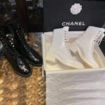 샤넬 【TJ공장】 23B 로고 레이스업 부츠 （터보）