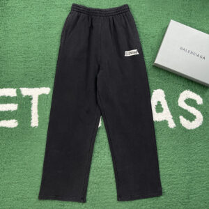 발렌시아가 【잔디집】 배기 팬츠 마스킹 테이프 로고 (레어)