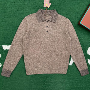 로로피아나 【잔디집】 쉽 메도우 울 캐시미어 폴로 셔츠 （레어）