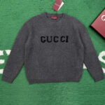 구찌 【잔디집】 울 캐시미어 립 니트 스웨터 (레어)