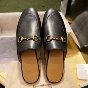 구찌 【Hello】 （TJ공장） 프린스타운 홀스빗 레더 슬리퍼