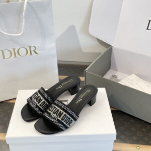 디올 Dway 디웨이 힐 뮬 슬라이드