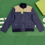 구찌 【잔디집】 GG 캔버스 집업 자켓（레어）