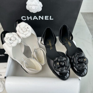 샤넬 （TJ공장） 24P 메리제인 플랫 슈즈 까멜리아 【Happy】