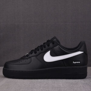 나이키 【GX공장】 x 슈프림 에어포스1 로우 블랙 화이트 CU9225-002