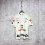 발렌시아가 [사슬공장] 리그 탑 반팔 티셔츠