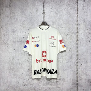 발렌시아가 [사슬공장] 리그 탑 반팔 티셔츠