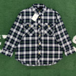 셀린느 【잔디집】 타탄 오버셔츠（레어）
