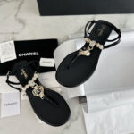 샤넬 【TJ공장】 23s CC 하트 플립 플랍 샌들 (터보)