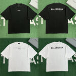 발렌시아가 【잔디집】 백 크롭 반팔 티셔츠 (레어)