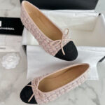 샤넬 【TJ공장】 트위드 발레리나 플랫 슈즈（터보）