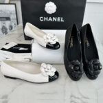 샤넬 【TJ공장】 까멜리아 발레리나 플랫 페이턴트 슈즈（터보）