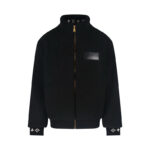 루이비통 【잔디집2】 레더 패치 플리스 블루종（세븐）