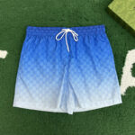 구찌 【잔디집】 프린트 테크니컬 포플린 스위밍 쇼츠（레어）