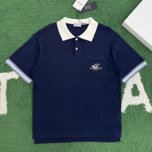 디올 【잔디집】 Couture 꾸뛰르 은방울꽃 폴로 셔츠（레어）