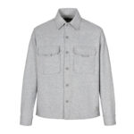 루이비통 【잔디집2】 모노그램 플라워 플랩 포켓 울 오버셔츠（세븐）