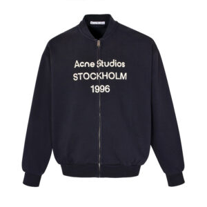 아크네 【잔디집2】 로고 지퍼 스웨트셔츠（세븐）