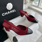 샤넬 【터보】 23k CC 트위드 슬링백 힐（TJ공장）