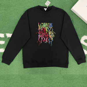 로에베 [잔디집] 아나그램 스웨트셔츠 엔브로이디드