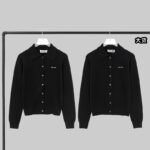 미우미우 【YD공장】 로고 카라 니트 가디건