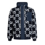 구찌 【잔디집2】 GG 패브릭 자카드 퍼지 자켓（세븐）