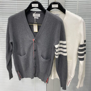 톰브라운 (TJ공장) 【터보】 클래식 가디건 코튼 사선완장