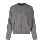 로에베 【잔디집2】 케이블 니트 스웨터（세븐）