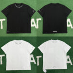 크롬하츠 【잔디집】 넥 로고퍽 유 슬리브 티셔츠（레어）