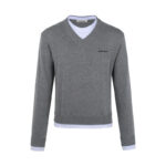 미우미우 【잔디집2】 레이어드 캐시미어 스웨터（세븐）