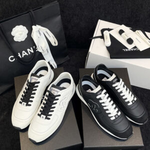 샤넬 25 CC로고 스니커즈 검흰